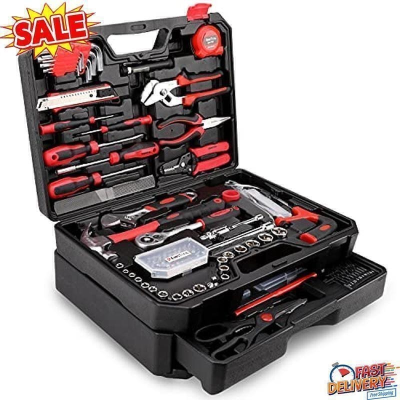 325 Piece Home Repair Tool Kit Toolbox Storage Case W/ Drawer Homeowner Diyer US gallery