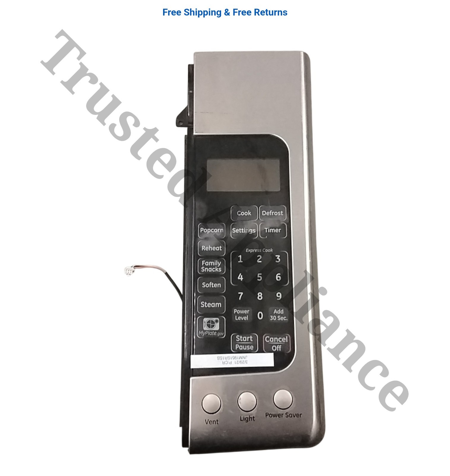 Microwave Control Panel Console L20180219410/0604 Stainless gallery