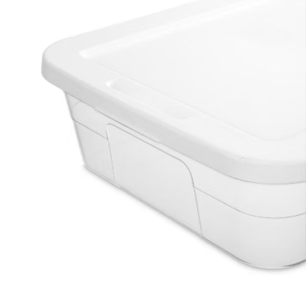 41qt Clear Under Bed Storage Box White gallery