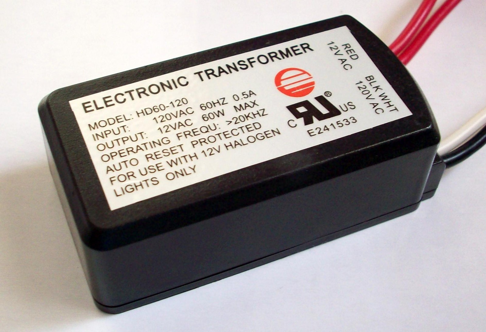 60 WATTS ELECTRONIC LOW VOLTAGE TRANSFORMER HD60-120 gallery