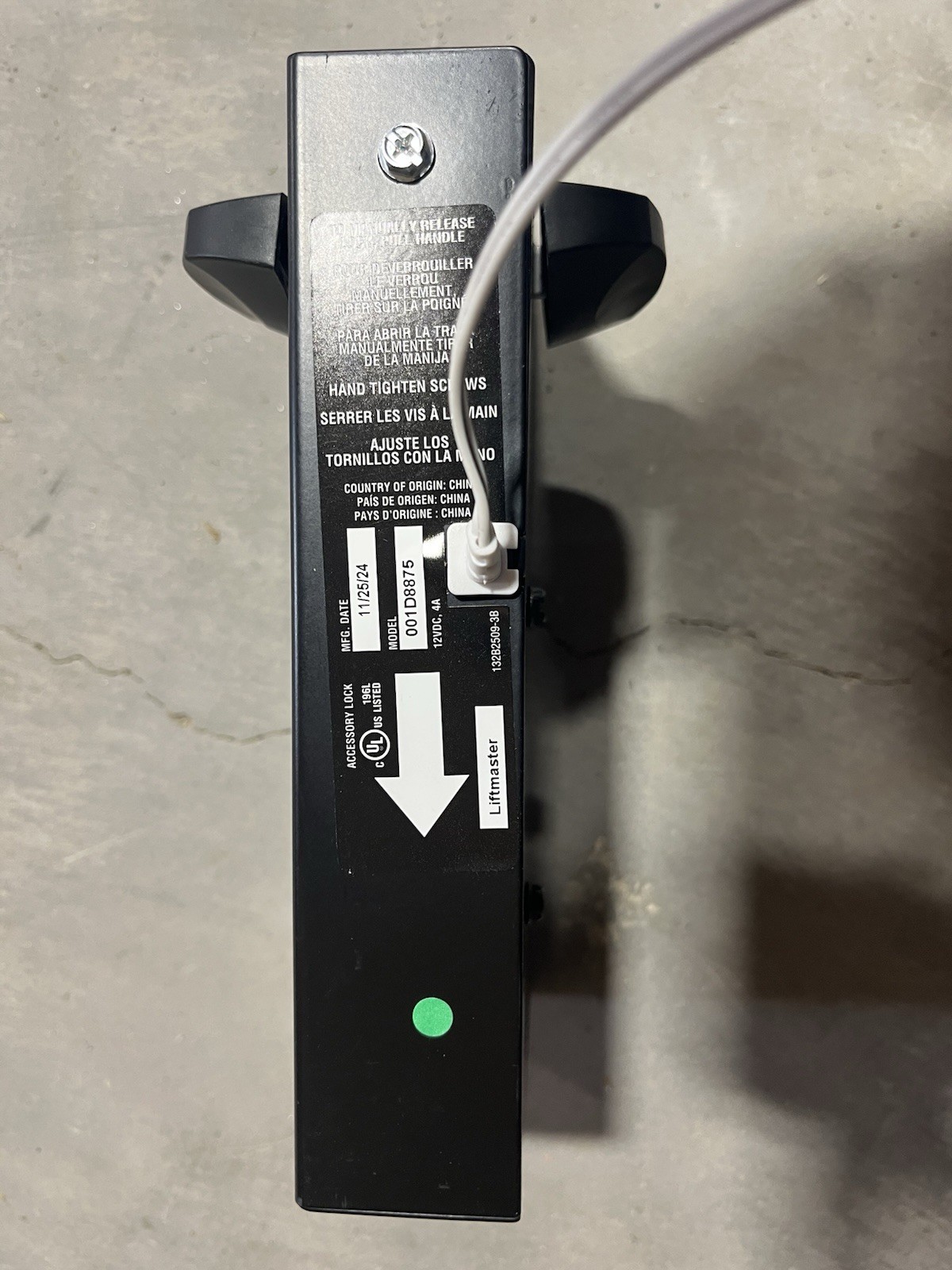 LiftMaster Side Mount Motor Slide Lock Model 001D8875 gallery