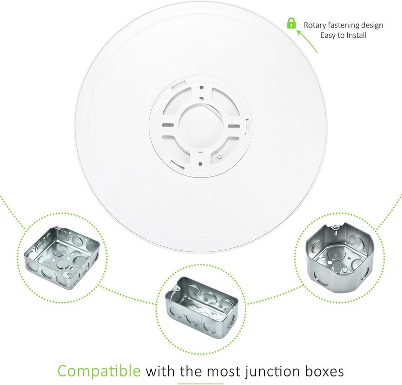 2Pack LED Flush Mount Ceiling Light 24W Ultra Thin Round White 3000k 4000k 6500k gallery