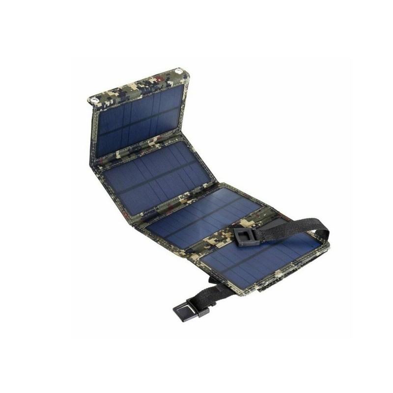 Portable 80W USB Solar Panel Folding Power Bank Outdoor Camping Phone Charger gallery