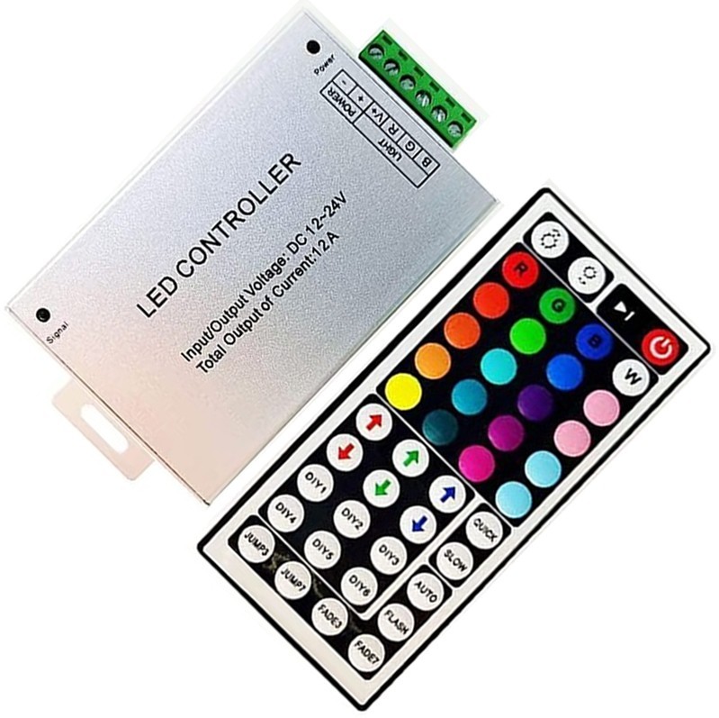 RGB Controller DC 12V 24A With 44 Key RF Wireless Remote For 5050 3528 LED Strip gallery