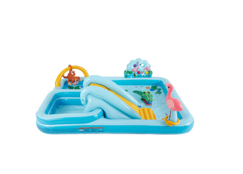 Intex 96inx78inx28in Inflatable Jungle Adventure Play Center Spray Kiddie Pool gallery