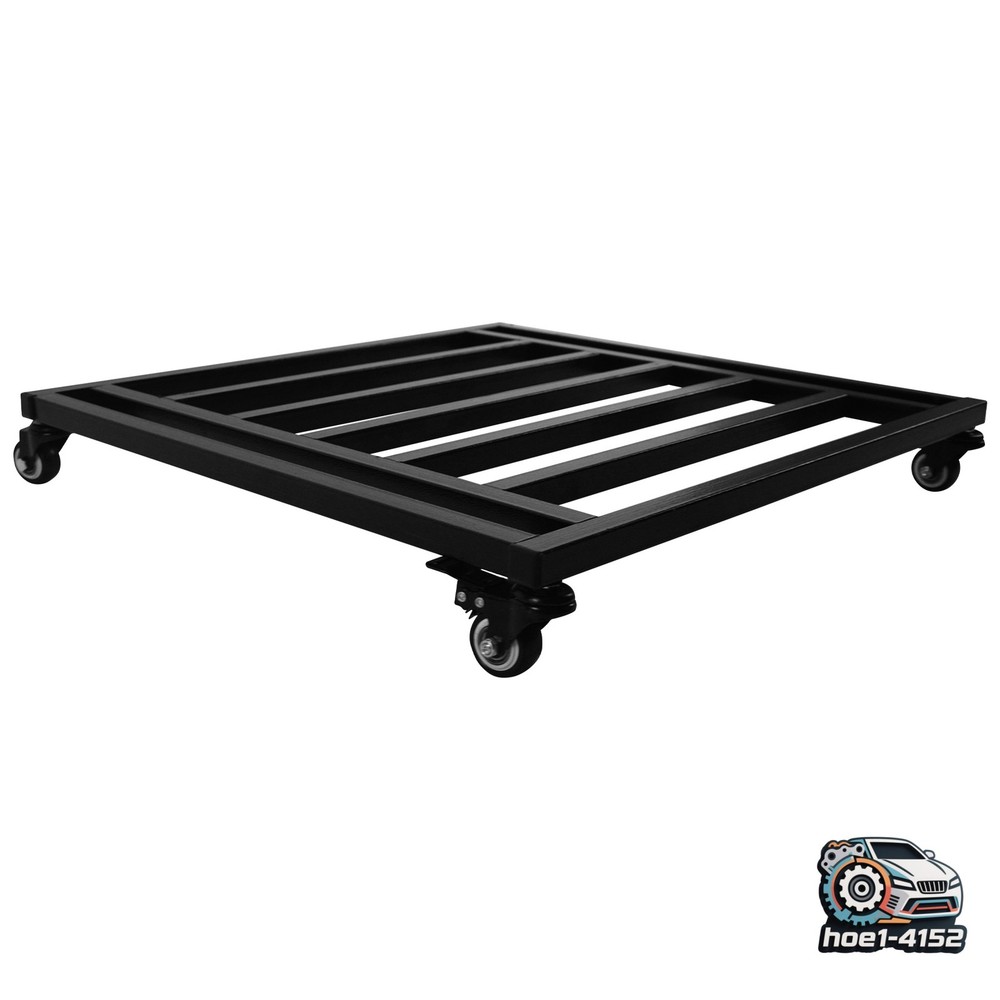 22x22 Inch Plant Rolling Dolly, Solid Steel Mobile Stand for Garden Lawn Pots