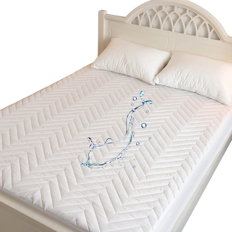 Quilted Waterproof RV Bunk Mattress Protector Pad for 30 x 75 Narrow Twin Bed gallery