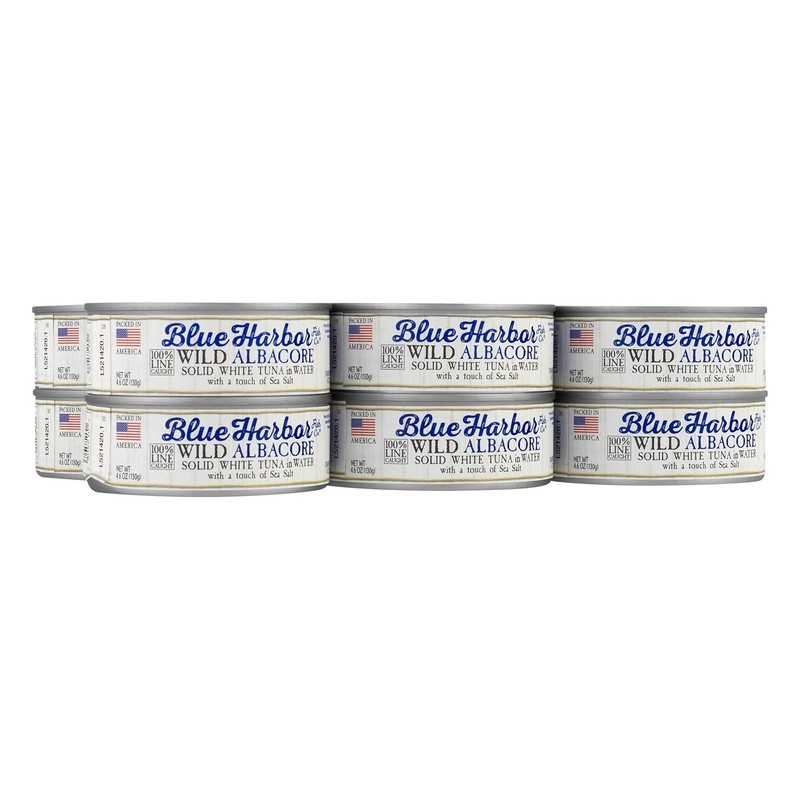 Blue Harbor Wild Albacore Solid White Tuna in Water 4.6oz 12 Pack Cans gallery