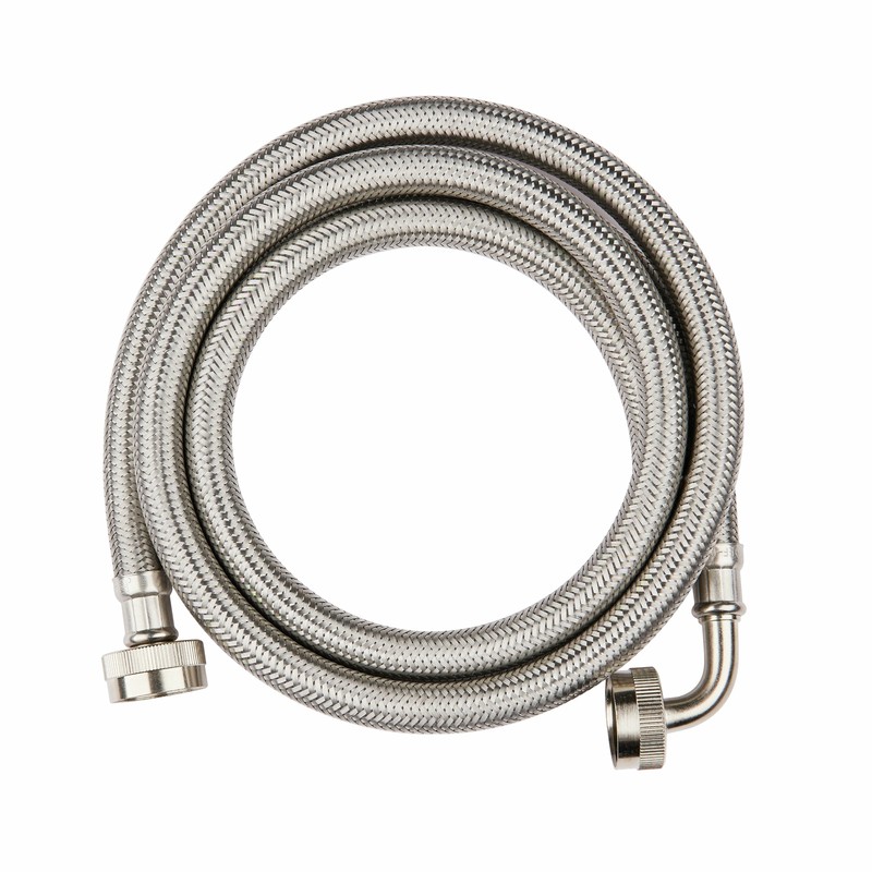 EFIELD 5-FT Length Washing Machine Hose with 90 Degree Elbow, Hot or Cold Water gallery