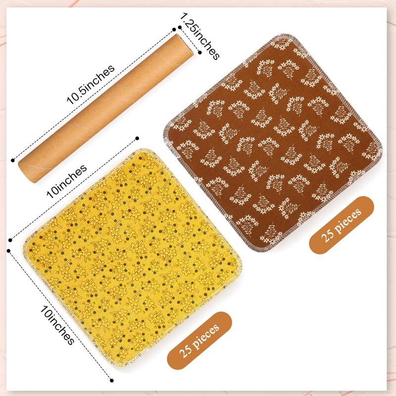 Redbaker 50 Pcs Reusable Paper Towels Paperless Small, As Pictures Shown gallery