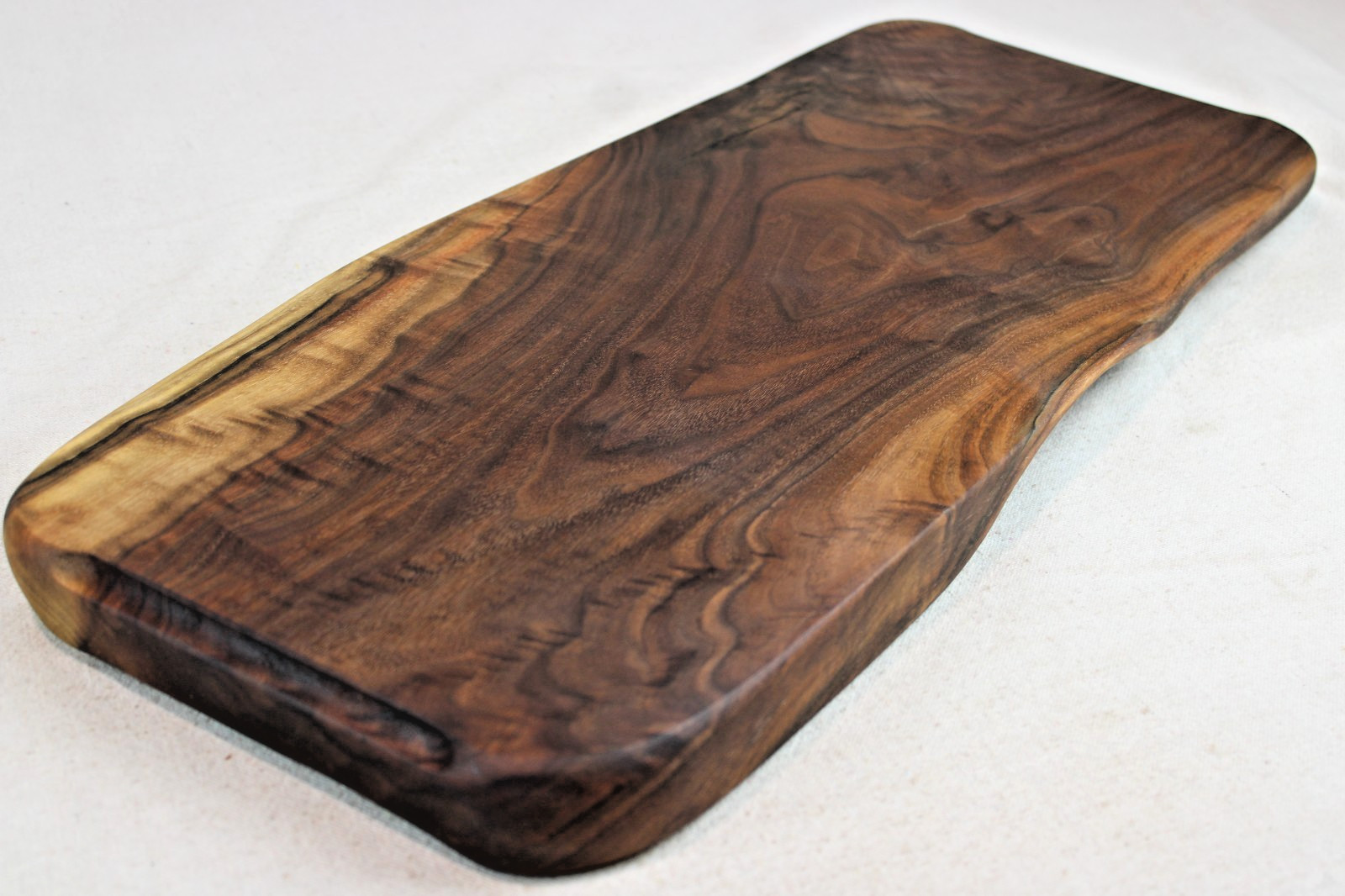 Black Walnut Live Edge Reversible Charcuterie Board 24.5 L x 10 W x 1.5"T #3254 gallery