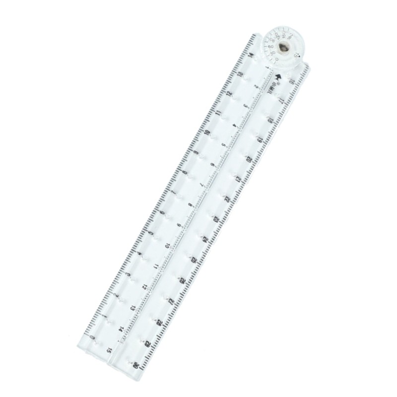 Clear Drawing Ruler Folding Ruler Straight Ruler Measuring length 0-30cm gallery
