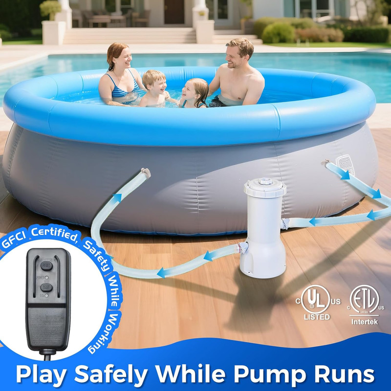 1000 Gallons Pool Filter Pump above Ground, Swimming Pool Filter Cartridge Pump, gallery