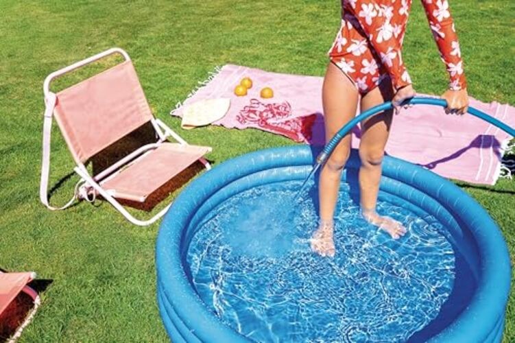 INTEX 59416EP Crystal Blue Inflatable Kiddie Swimming Pool 45in x 10in gallery