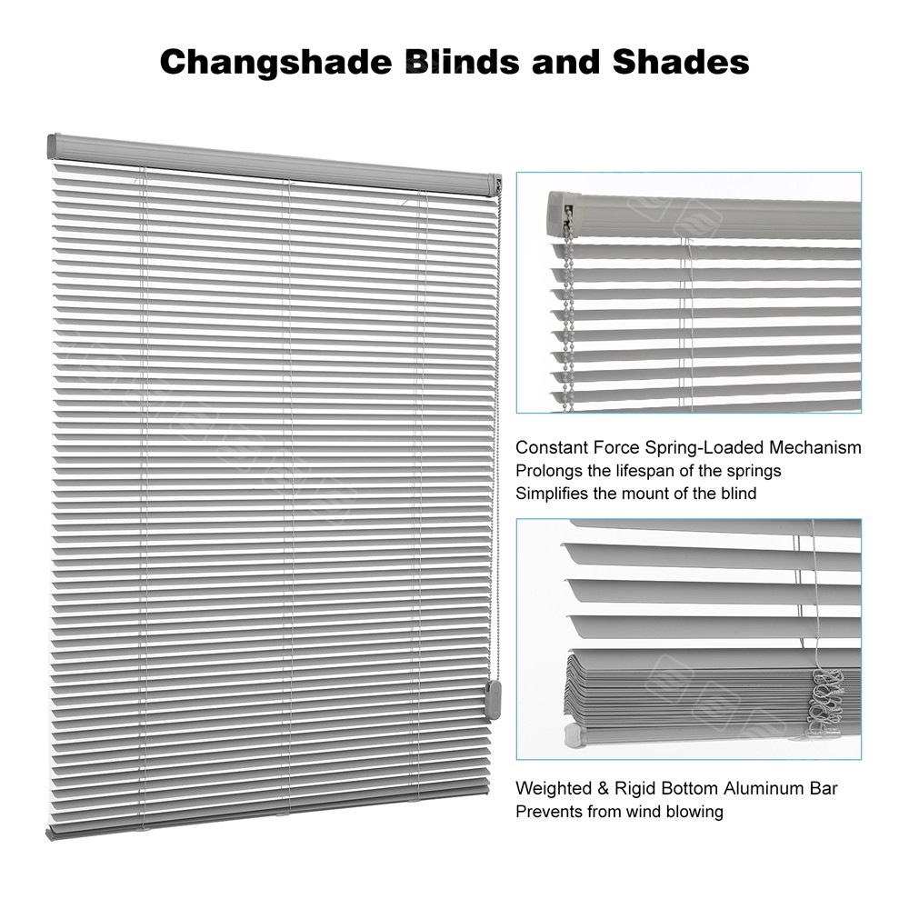 Corded Mini Blind Single Touch 1 Inch Window Shades in Choose Size Customize-C gallery