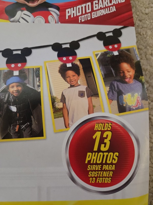 NEW Disney Junior 12’ Mickey Mouse Photo Garland Holds 13 Photos gallery