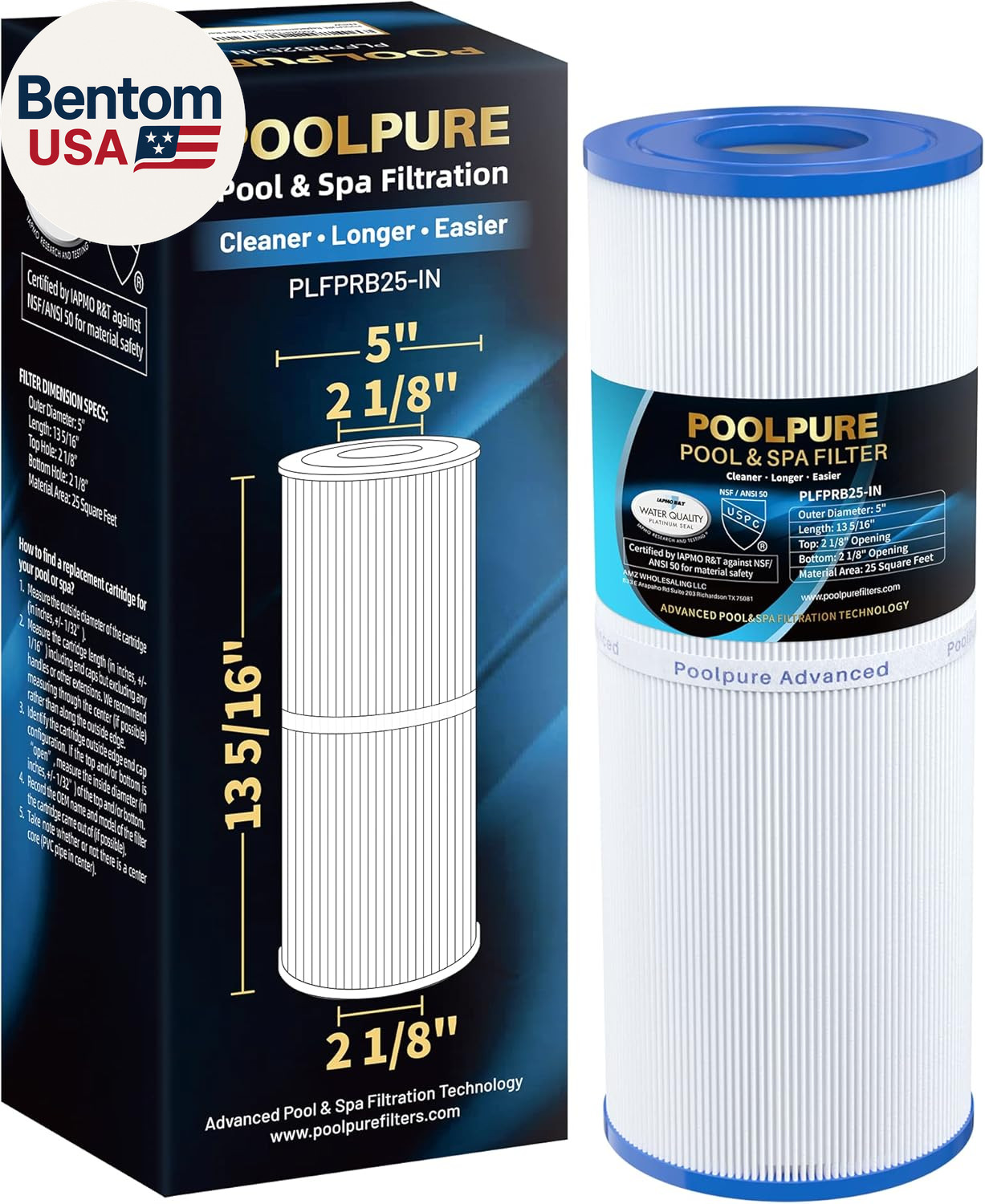 PLFPRB25-IN Hot Tub Filter Replace Unicel C-4326, Guardian 413-106, Filbur FC-23 gallery