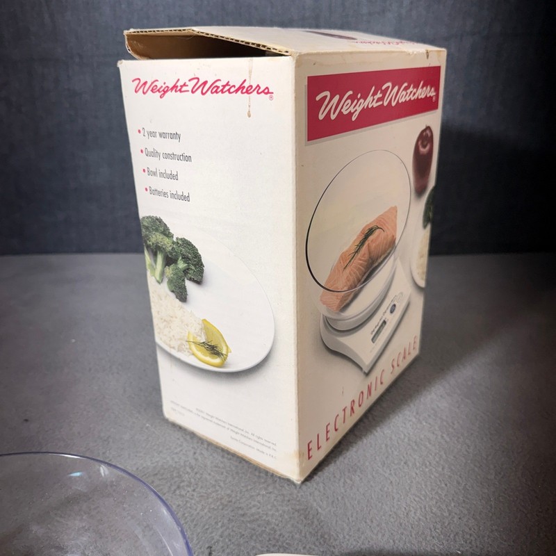 Weight Watchers Electronic Kitchen Scale Digital Food Portion Control White Bowl gallery