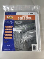 Value Store It Plastic Sofa Cover SS-9040PL Protects Sofas Up To 116″