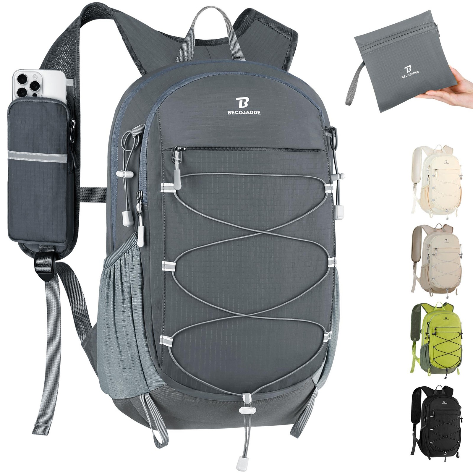 Hiking Backpack 15L Small Backpack Packable Day pack Water Resistant Lightwei…