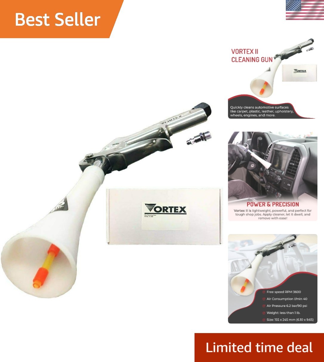 High-Impact Vortex II Air Cleaning Tool – Powerful & Versatile for Every Surface gallery
