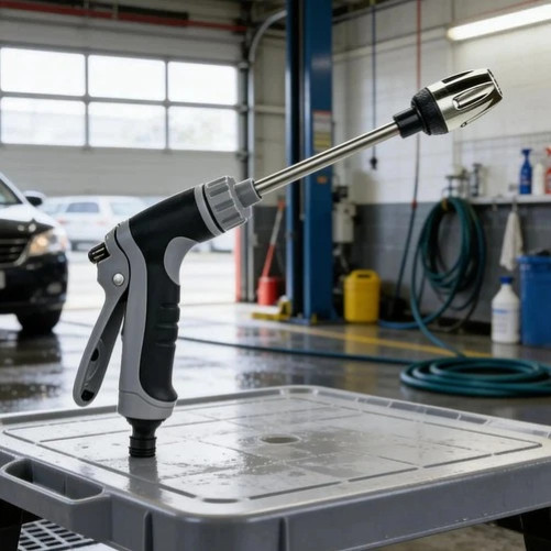 Aquoxis Cordless Cleaning Device Converts Garden Hose to Pressure Washer gallery