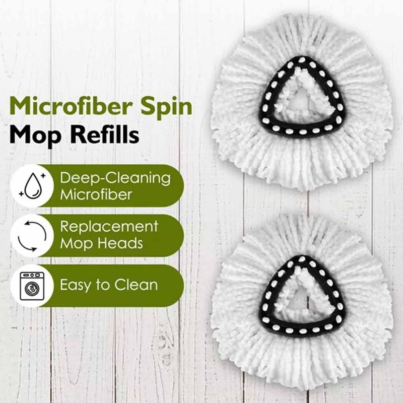 Replacement Microfiber Mop Head Easy Clean Wring Refill For O-Cedar Spin Mop gallery