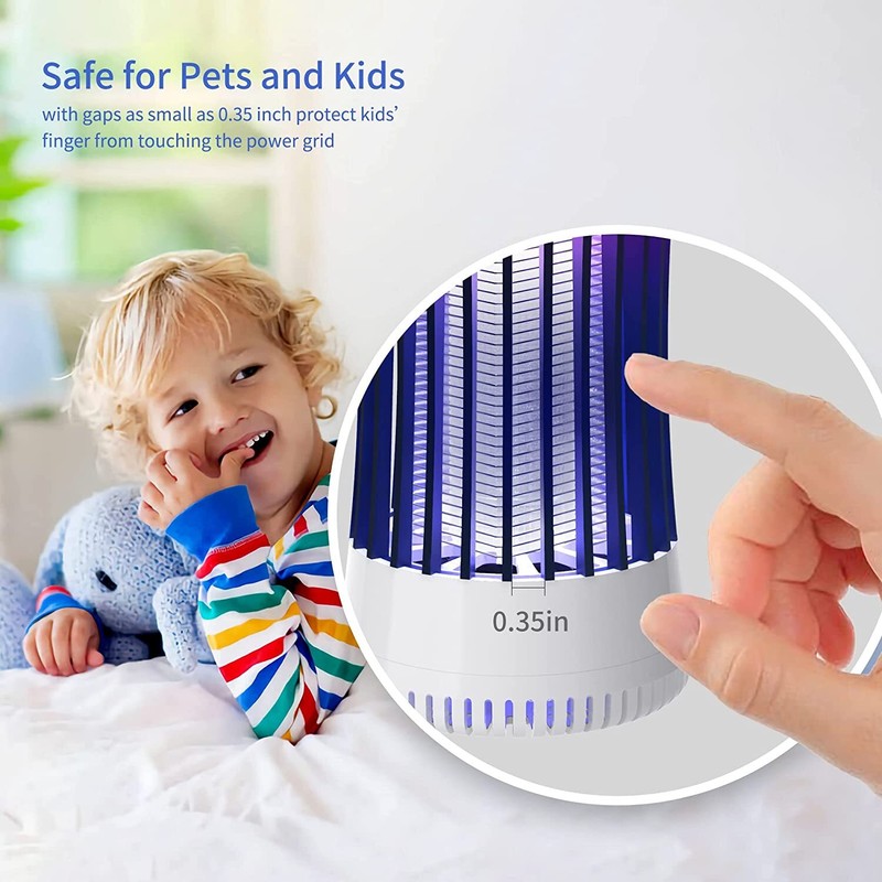 Electric Mosquito Insect Fly Bug Zapper Killer LED Light Trap Pest Control Lamp gallery