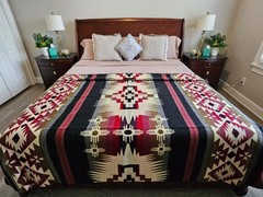 EXTRA LARGE, REVERSIBLE, ALPACA WOOL,MULTICOLOR BLANKET ECUADOR 74,8×91,33 in