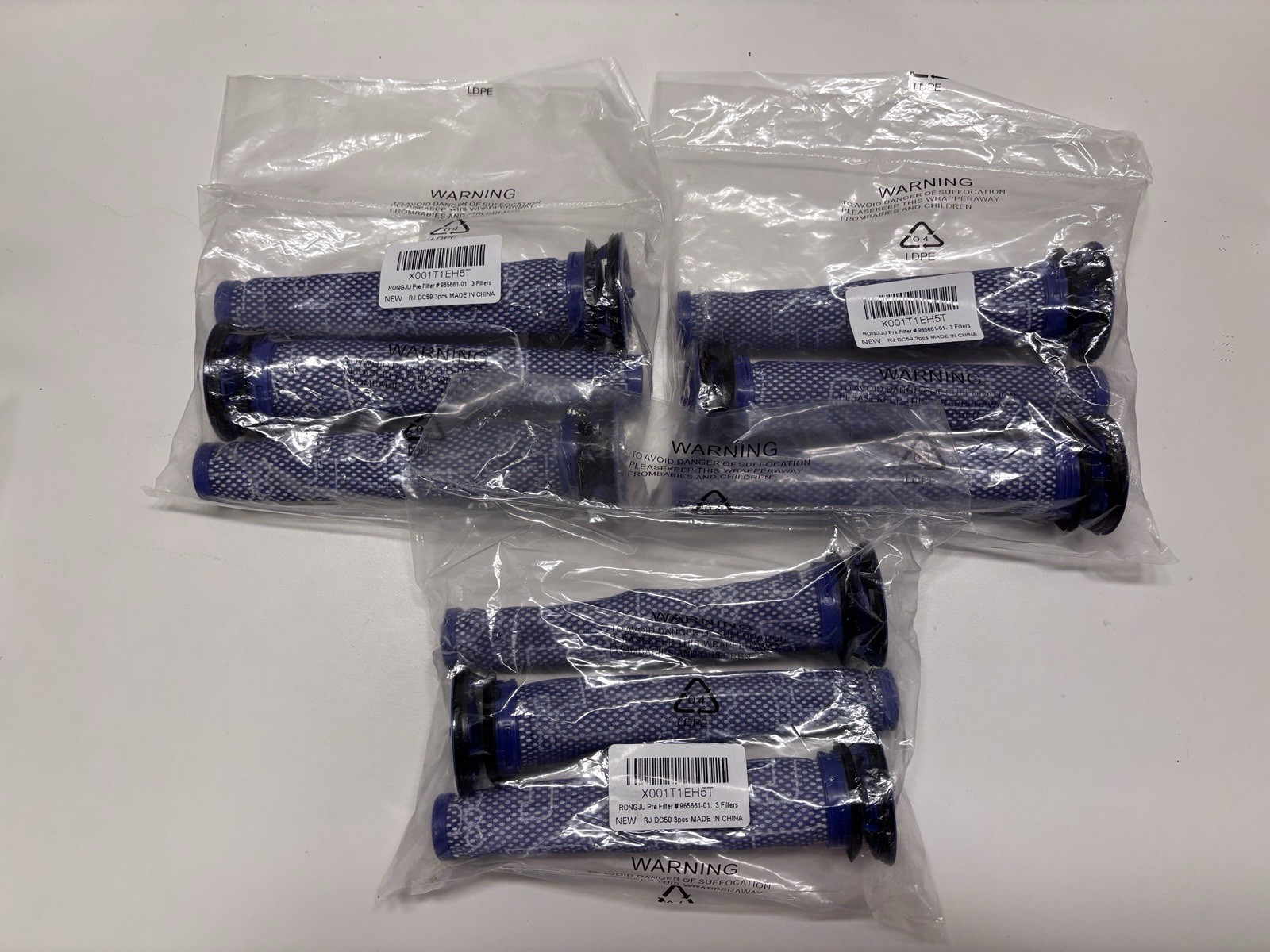 9 Pack Replacement Pre-Filters for Dyson V8, V7, V6, SV04, DC58, Vacuums Kit gallery