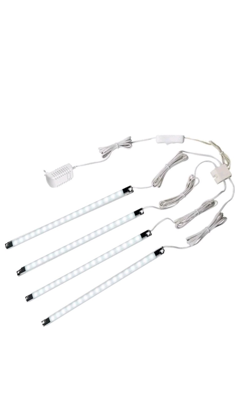 LED Display Lights, (4) Strip Light Bars for Case 12 inch, Cool White gallery