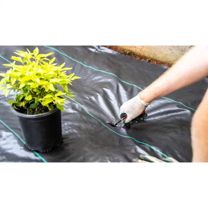 6 Ft. X 100 Ft. Woven Polypropylene Ground Cover Landscape Fabric gallery