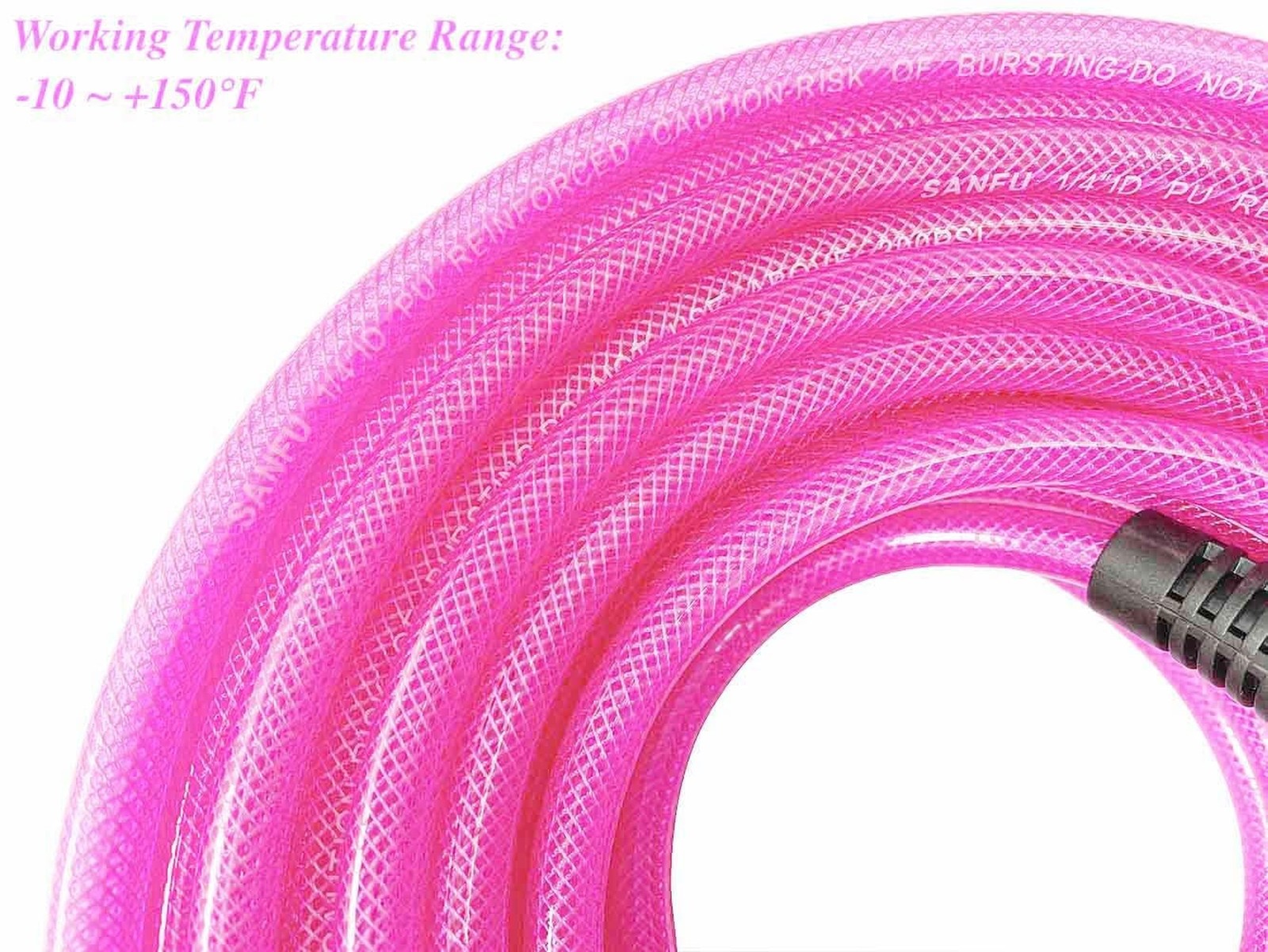 SANFU Polyurethane(PU) 1/4-Inch x 100ft Reinforced, lightweight Air Hose With... gallery