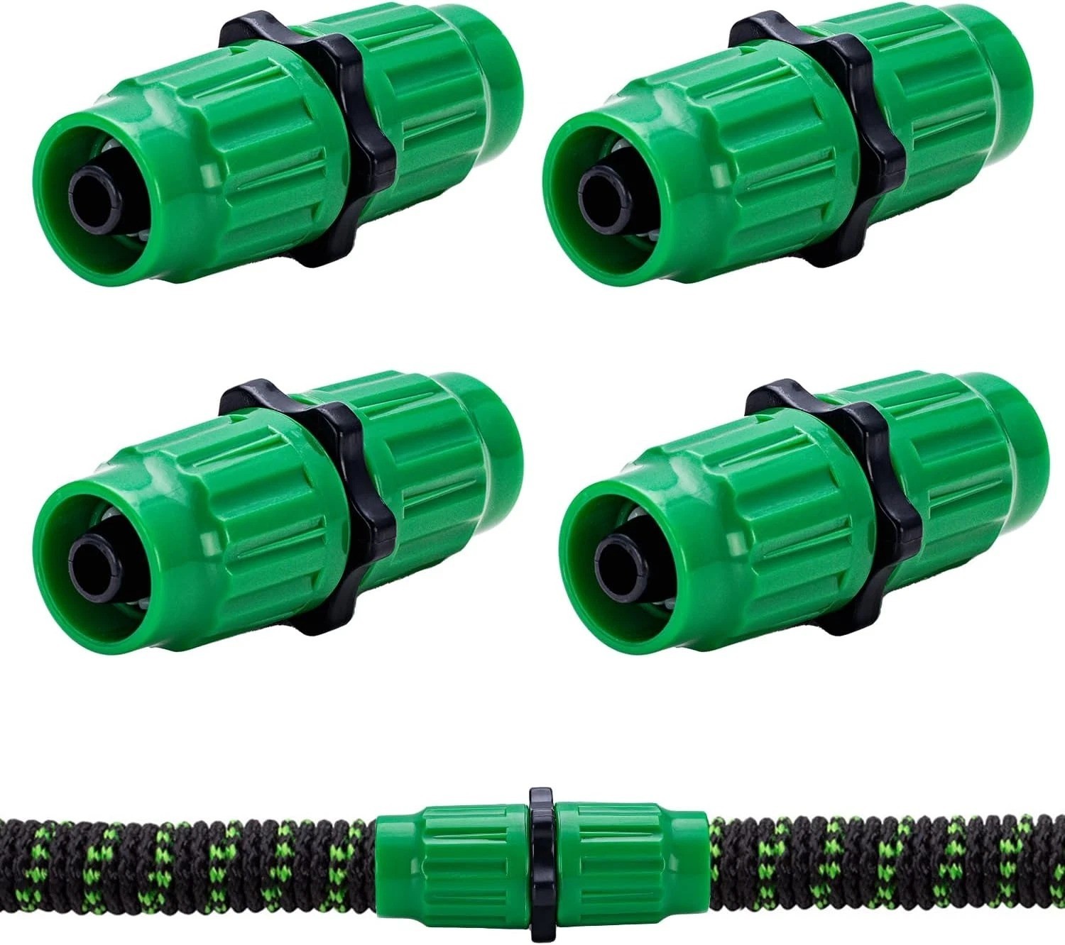 4 Sets Expandable Garden Hose Repair Kit - Universal Dual-Channel Hose Female Ma gallery