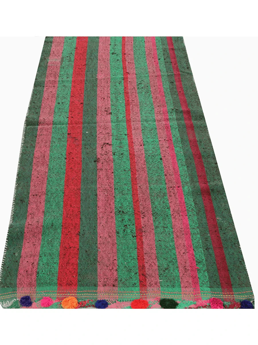 3x7 Handwoven Kilim Runner Rug – Wool Striped Flatweave Rug – Free US Shipping gallery