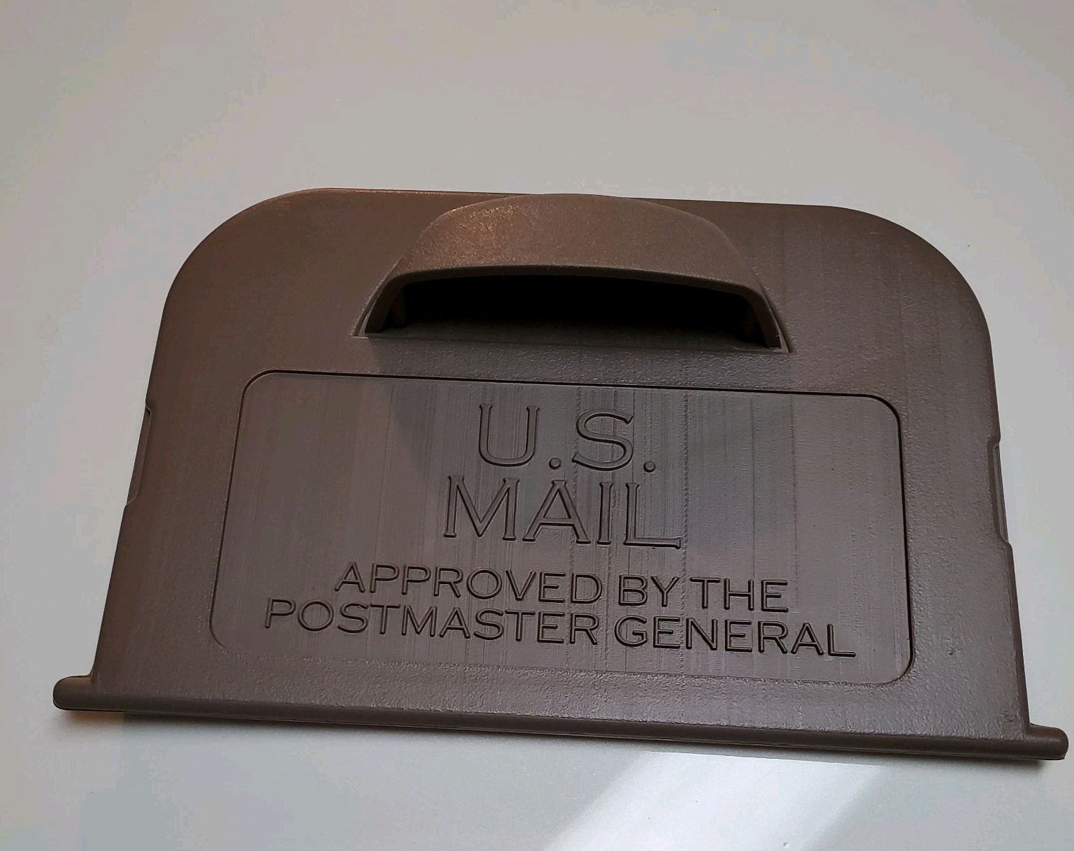 New Brown Plastic Mailbox Door 10 Inches Wide 7 Inches Tall Gentry Model GC 1 gallery
