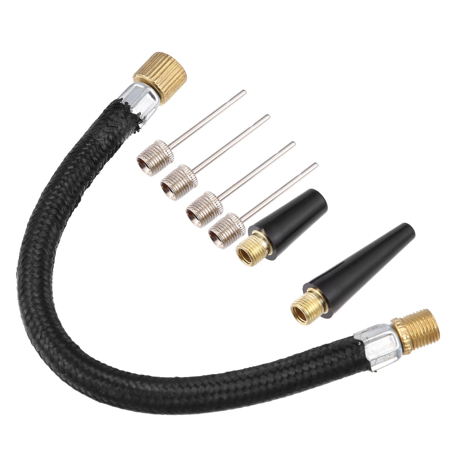 1 Set Portable Air Pump with Inflation Tapered Nozzle Extension Hose for Bicy... gallery