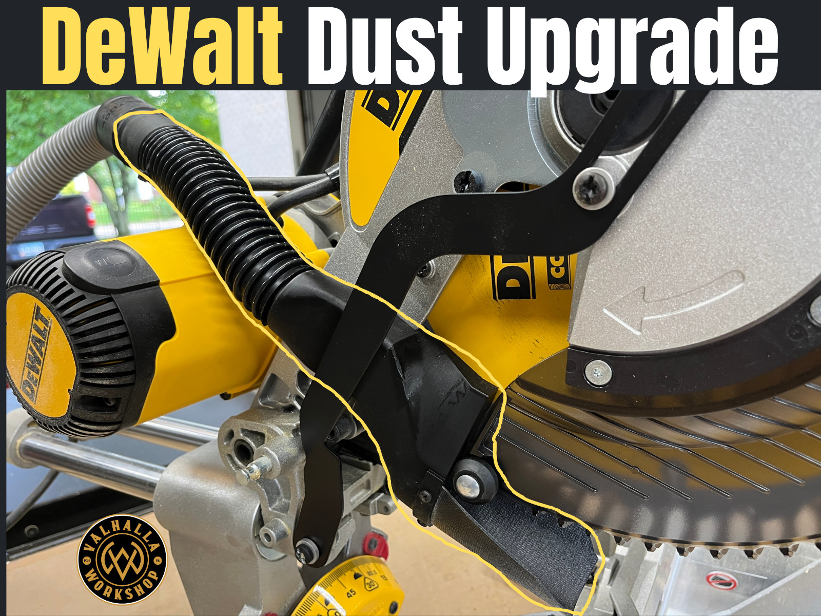DeWALT DWS779/780 Dust Collection Upgrade for Miter Saws - Complete Kit gallery