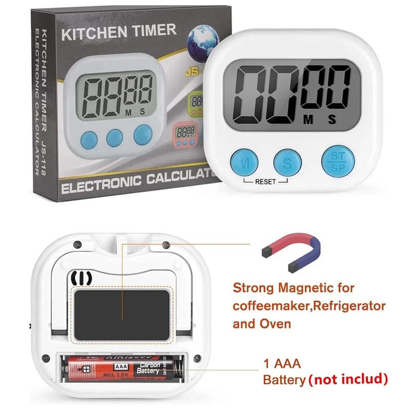 Home Kitchen Digital Timer LCD Extra Loud Alarm Sound for Cooking and Learning gallery
