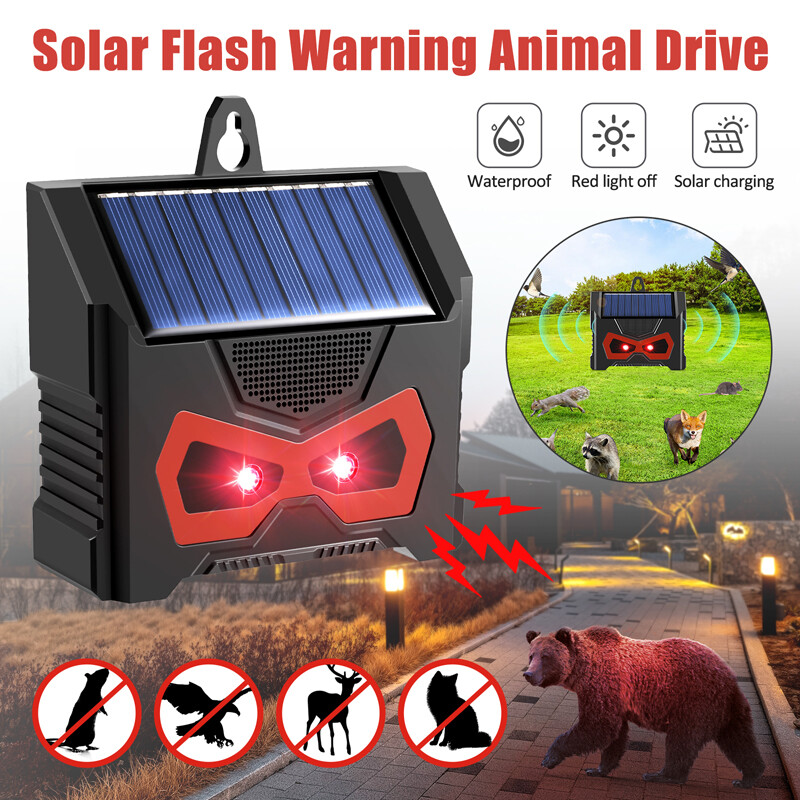 Ultrasonic Pest Repellent Control Solar Wild Animal Repeller Rat Deterrent gallery