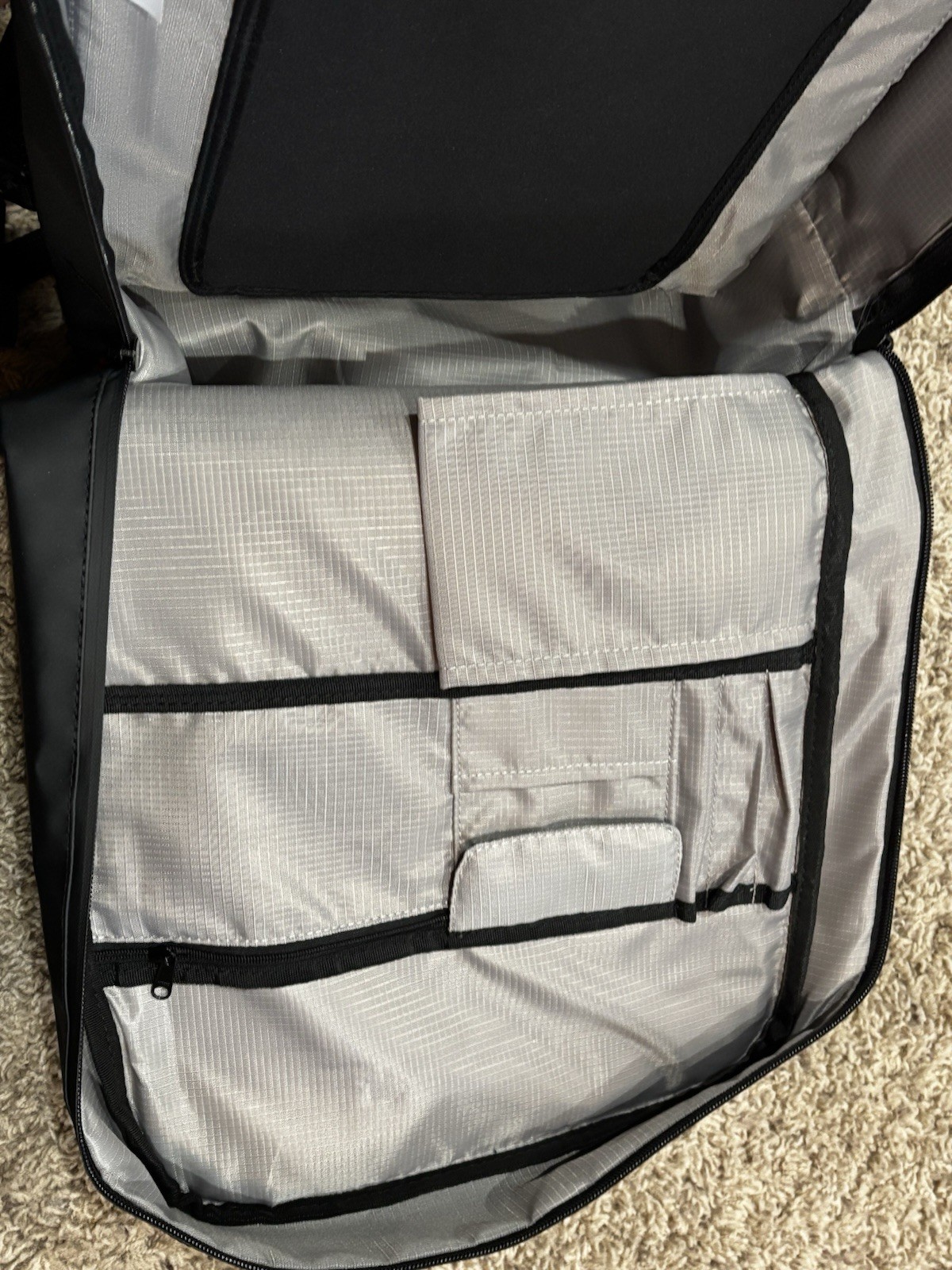 Kohla Restless Black Backpack Retractable Straps Side Handle Multi Purpose Bag 5