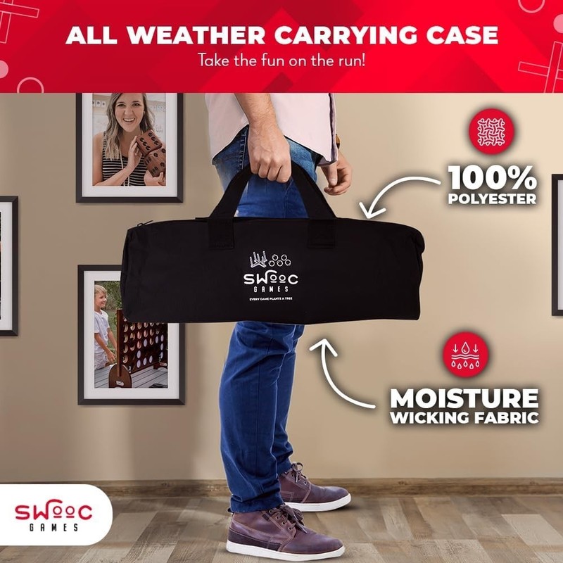 Games - Rustic Ring Toss Game All Weather - Easy Setup & Extra Games Included... gallery