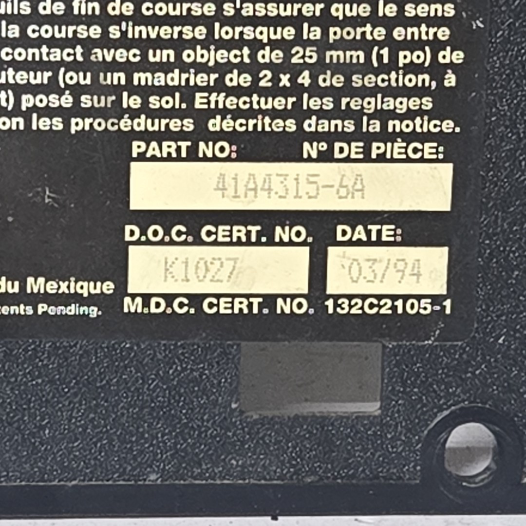 LiftMaster Chamberlain 41A4315-6A Logic Board Garage Opener Circuit Green Button gallery
