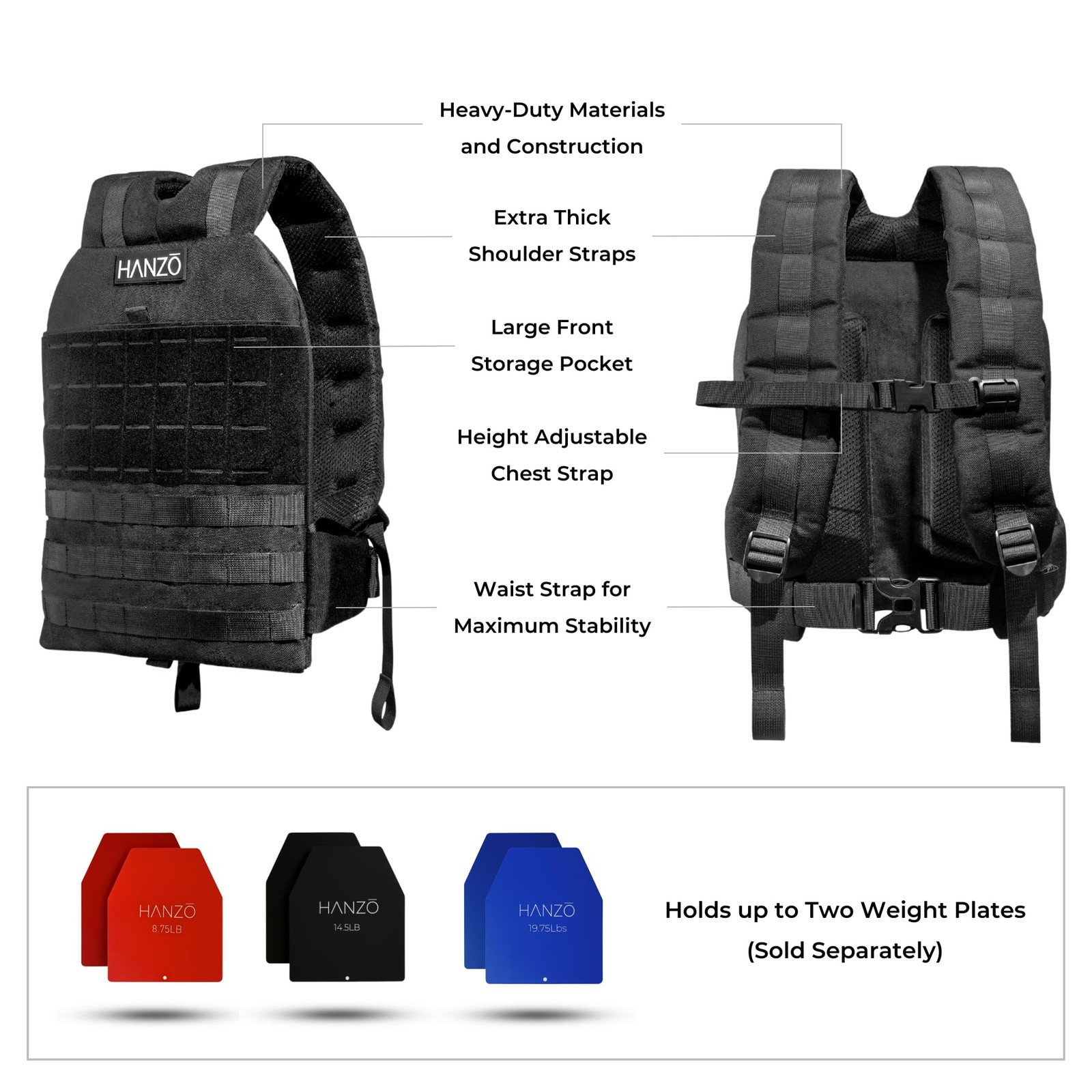 Rucking Backpack V2, Weighted Rucking Backpack with Lower Back Support for Fi... 4