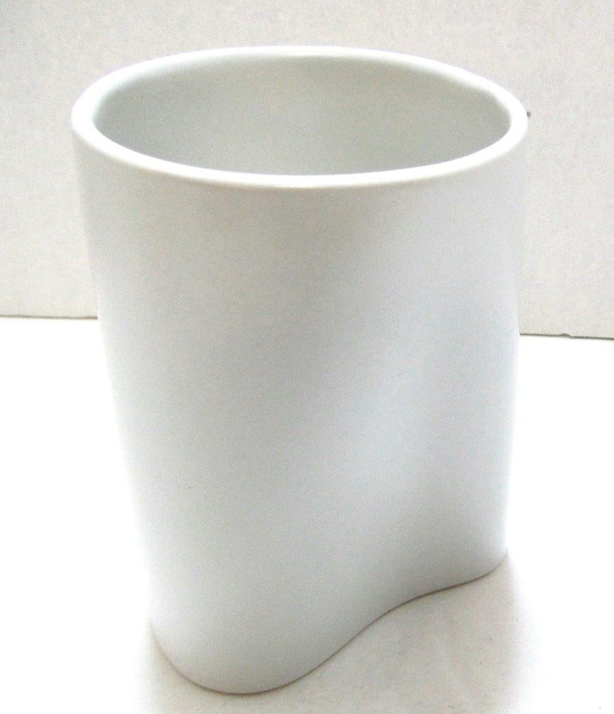 CROSLEY Modern 4 piece Unique Bath Line Free Form Abstract Shapes All White NEW gallery