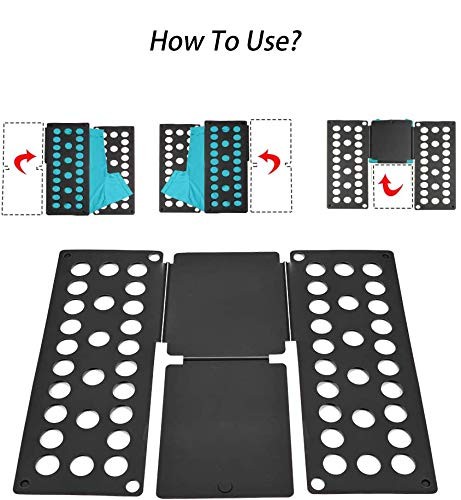 Clothes Folder Shirt Folding Board T-Shirt Folder Easy and Fast Flip Fold for... gallery