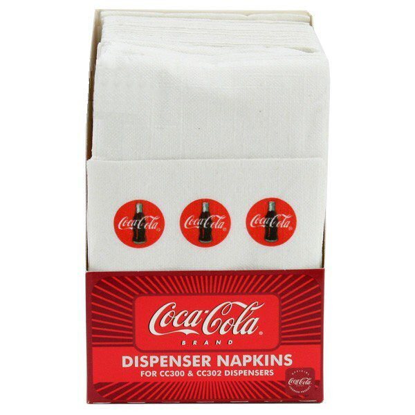 TableCraft Coca-Cola / Coke 100ct Logo Napkins - fits CC300 & CC302 Dispenser gallery