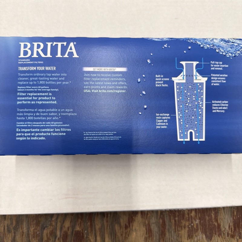 Brita 0B03 Standard Water Pitcher Filters 5 Pack - New-04 gallery