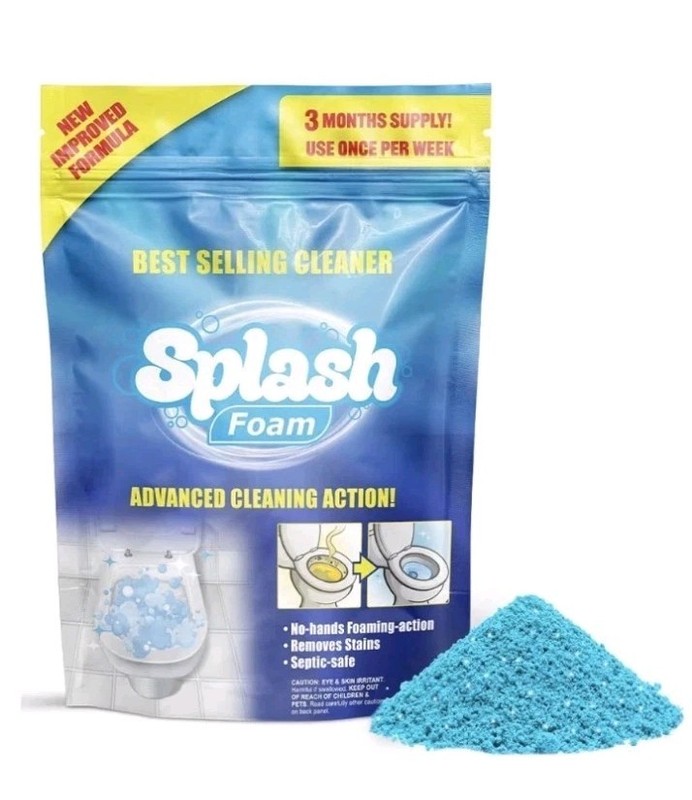 Splash 2 PACK Foaming Advanced Cleaner 350g 12.35oz Toilet Bowl Cleaning Powder gallery