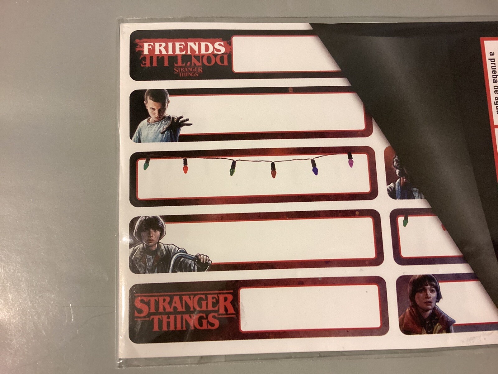 Stranger Things Labels-Netflix, Self-Laminating, Waterproof, Stickers, Tags gallery